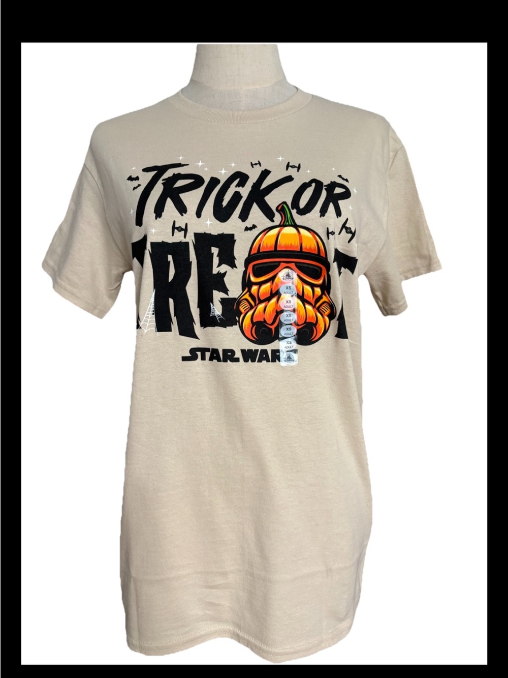 Disney Parks Shirt 2026 Halloween Star Wars Stormtrooper Trick Treat XS New